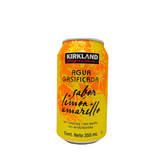 Agua Gasificada Limon Amarillo Kirkland 355ml