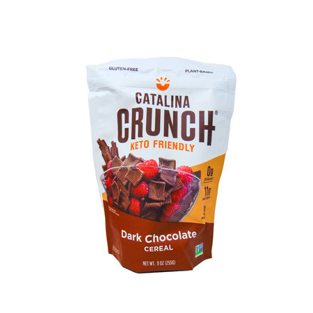 Cereal Crujiente Sabor Chocolate Oscuro Keto Catalina 255gr