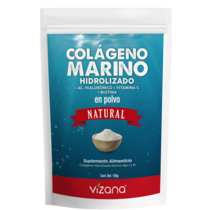 Colageno Hidrolizado Marino en Polvo con acido hialuronico, Biotina y Vit C Vizana 150 gr