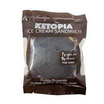 Sandwich de Nieve Keto Fudgy Brownie Ketopia 120gr