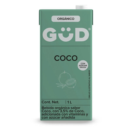 Leche de Coco Orgánico GüD 1 L.