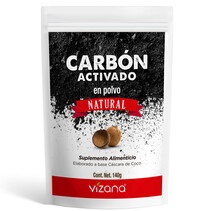 Carbón Activado en Polvo Orgánico Vizana 140 gr.