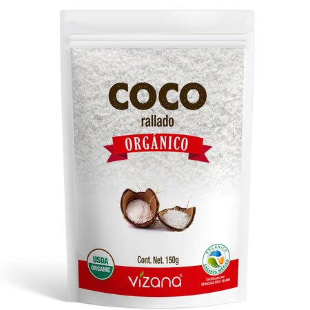 Coco Rallado Deshidratado Orgánico Vizana 150 gr.
