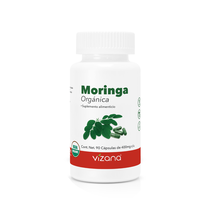 Moringa Orgánica en Cápsulas Vizana 90-400 mg.