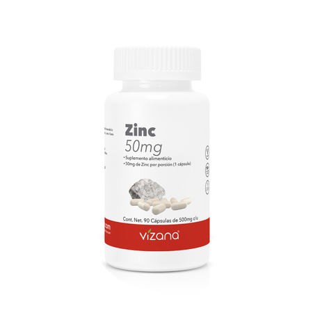 Zinc en Capsulas Vizana 90/500 mg
