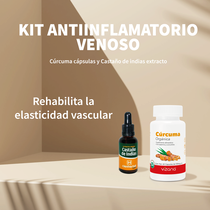 KIT ANTIINFLAMATORIO VENOSO (Cúrcuma + Castaño de indias)