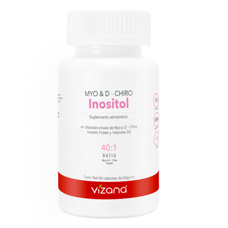 Inositol MYO y D Chiro 40 1 en Capsulas Vizana 90caps