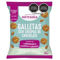 Galleta Chispas de Chocolate con Almendra Avena y Linaza Morama 32gr