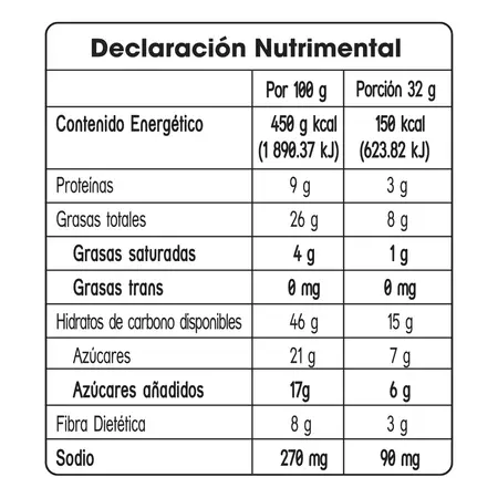 Galleta Chispas de Chocolate con Almendra Avena y Linaza Morama 32gr