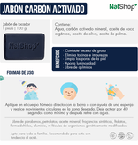 Jabon de Tocador Carbon Activado NatShop 100gr