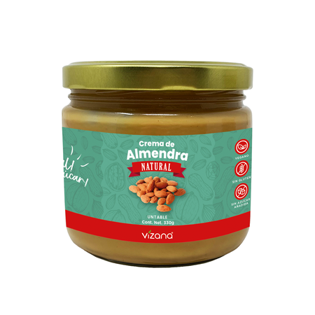 Crema de Almendra Natural Vizana 330gr