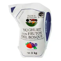 Yogurt Frutas del Bosque Flor de Alfalfa 1 L.