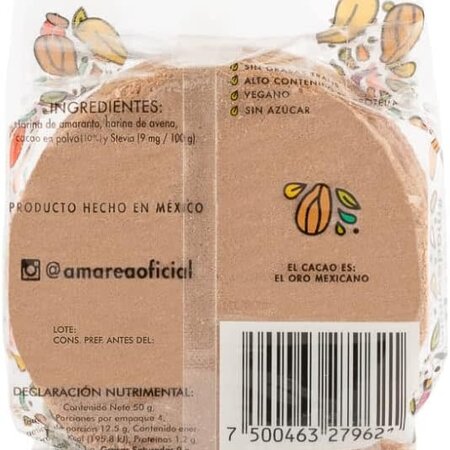 Obleas Cacao Amarea 50 pz.