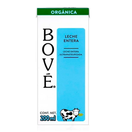 Leche Orgánica Entera Bové 200 ml