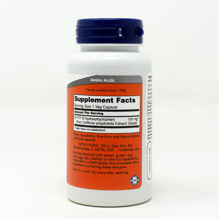 5-HTP en Capsulas Now 60/100mg
