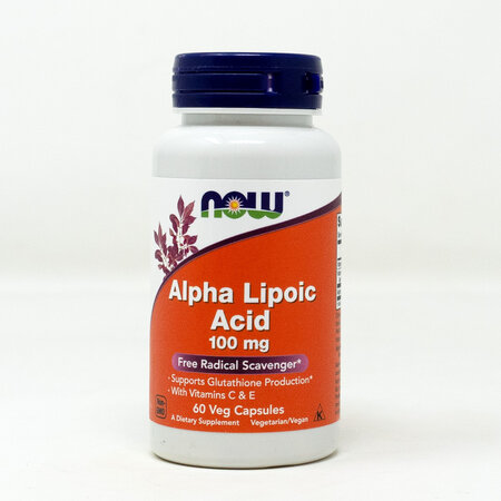 Acido Alpha Lipoico Now 60/250mg
