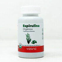 Alga Espirulina en Cápsulas Orgánicas Vizana 90-500 mg.