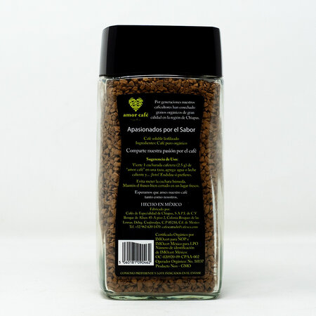 Amor Café Soluble Organico 100gr