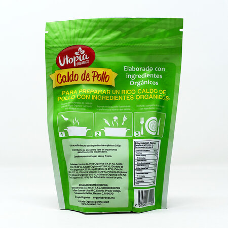 Caldo de Pollo Orgánico Utopia 250g