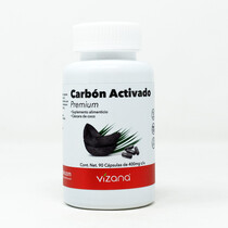 Carbón Activado en Cápsulas Vizana 90-400 mg.