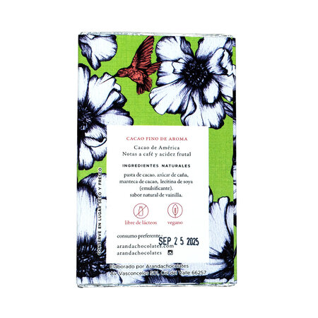 Chocolate Artesanal 70% Cacao Aranda 100 gr.