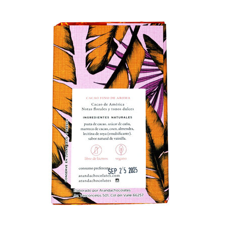 Chocolate de Coco + Almendra 56% Cacao Aranda 105 gr.