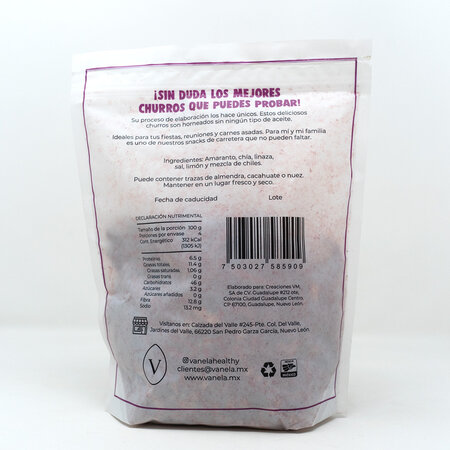 Churritos de Amaranto Fuego Vanela 400 gr