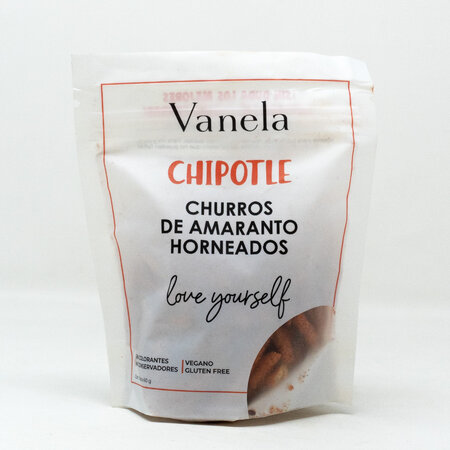 Churros Chipotle de Amaranto Horneados Vanela 60 gr