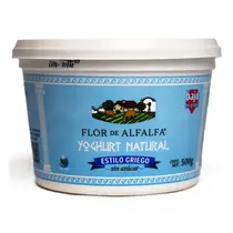 Yogurt Griego Sin Azucar Flor De Alfalfa 500g