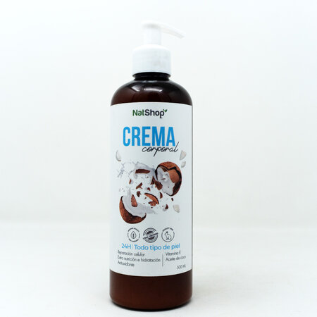 Crema Corporal Aceite de Coco NatShop 500ml