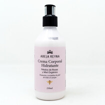 Crema Corporal Hidratante con Petalos de Rosas y Miel Organica Abeja Reyna 250ml