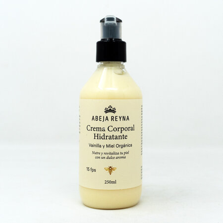 Crema Corporal Vainilla y Miel Organica Abeja Reyna 250ml