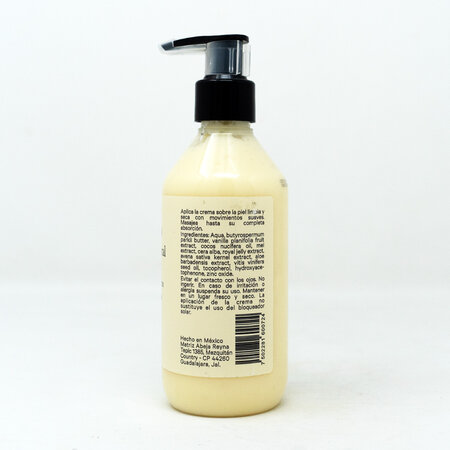 Crema Corporal Vainilla y Miel Organica Abeja Reyna 250ml