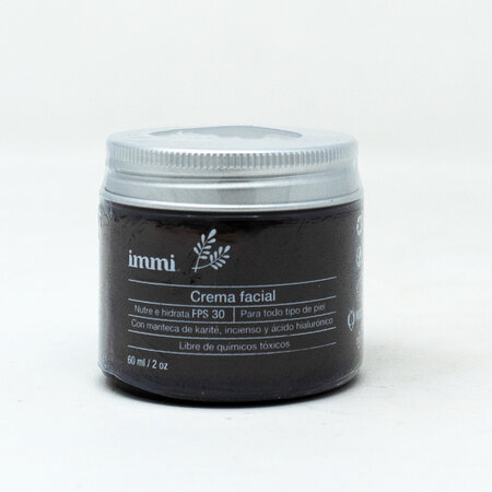 Crema facial de Karite, Incienso y Ac. Hialurónico Immi 80ml
