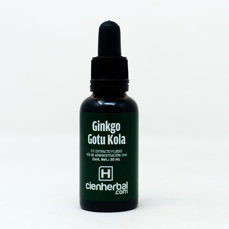 Extracto Herbal Ginko - Gotu Kola CienHerbal 30 ml.