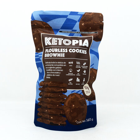 Galleta Brownie sin harina KETOPIA 140g