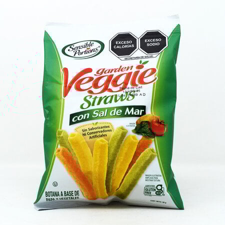 Garden Veggie Straws Sal de Mar SP 28 gr.