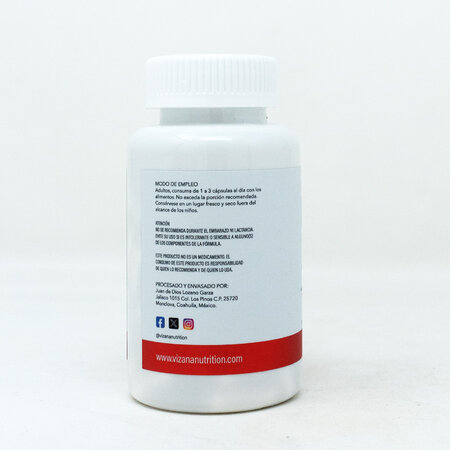 Glicinato de Magnesio adicionado con Piperina Vizana 90/830MG
