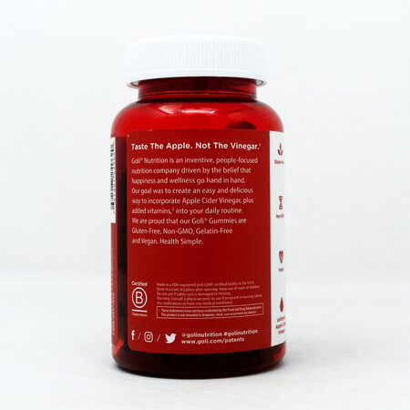Gomitas de Vinagre Manzana Goli 60/4mg.