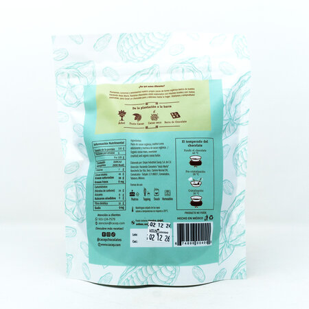 Gotas de Chocolate Semi Amargo Sin Azucar 70% Cacao Cacep 500gr