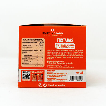 Tostadas de Almendra Keto Healthy Brand 120gr