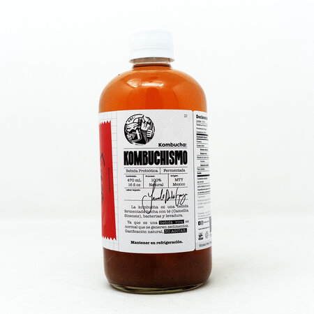 Kombucha de fresa albahaca Kombuchismo 470ml