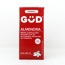 Leche de Almendra Orgánica Sin Azúcar GüD 1 L.