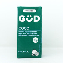 Leche de Coco Orgánica Sin Azúcar GüD 1 L.