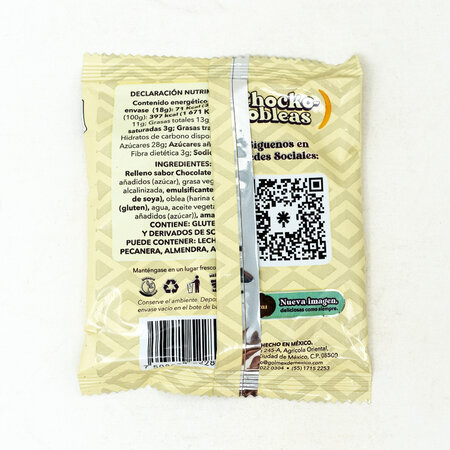 Mini Chocko-Obleas de Vainilla Amaranto 27 gr.