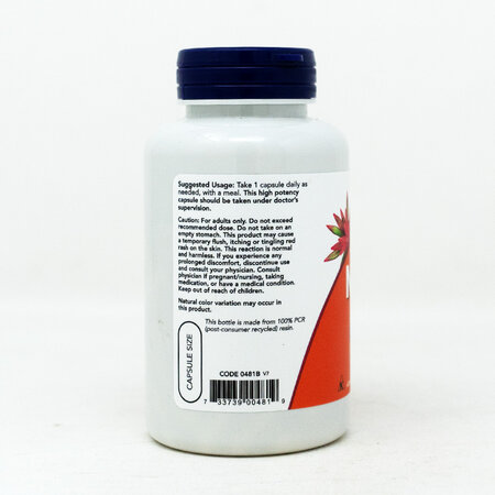 Niacina en Capsulas Now 100/500mg