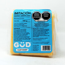 Queso Americano Vegano en Rebanada Plant based 180 gr.