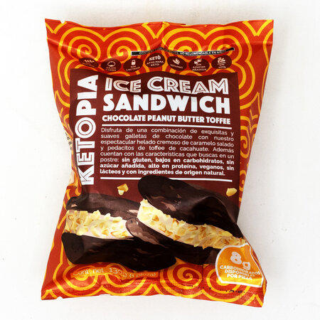 Sandwich de Nieve Keto Chocolate Peanut Butter Ketopia 135gr