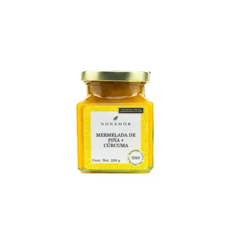 Mermelada Piña-Curcuma Sin Azucar  Nonamor 250g