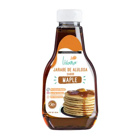 Jarabe De Alulosa Sabor Maple Livana 250ml